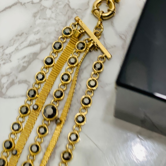 Marc Jacobs 6 layer chain necklace with side Bow - Picture 8 of 14